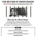 See you at the anti-Omar Khadr event in Toronto tonight