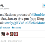 Ezra Levant bullied by IdleNoMore street thugs at OFL’s behest (video)