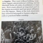  Textbook: ‘hippies’ of the 1960s were ‘draft dodgers who were rude, didn’t bathe, and worshipped Satan’ 