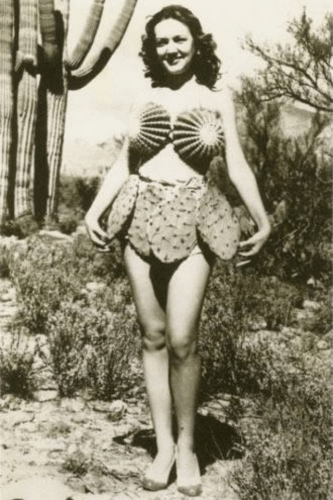 Sassy cactus bikini girl, ca. 1930s