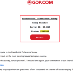 The Republican National Committee needs to do some data base hygiene, pronto